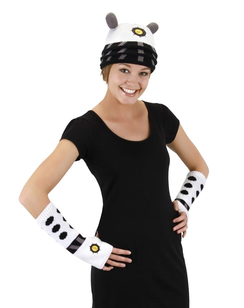 Picture of Doctor Who White Dalek Arm Warmers (Ships for $1.99)