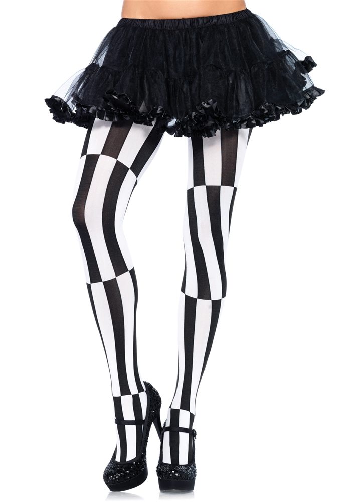 Picture of Woven Striped Optical Illusion Pantyhose