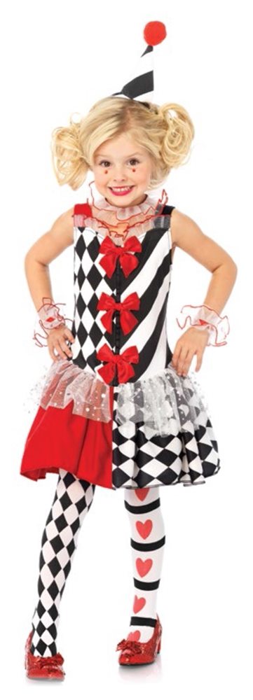 Picture of Harlequin Clown Child Costume