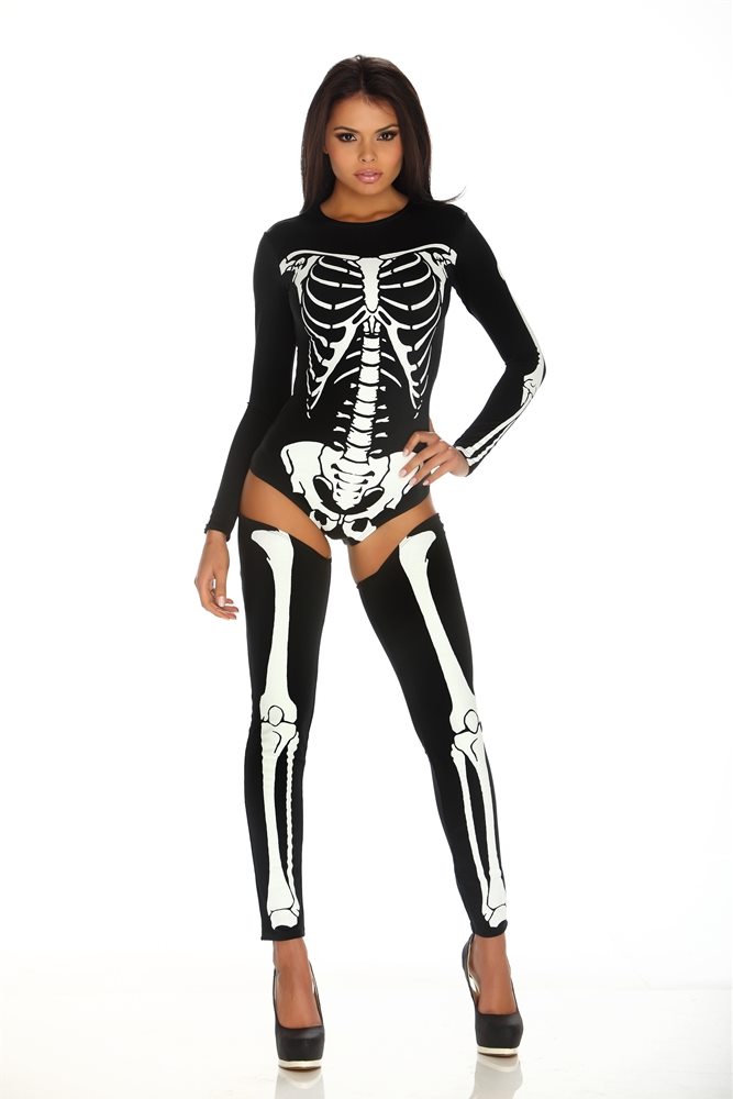 Picture of Bad to the Bone Skeleton Adult Womens Costume
