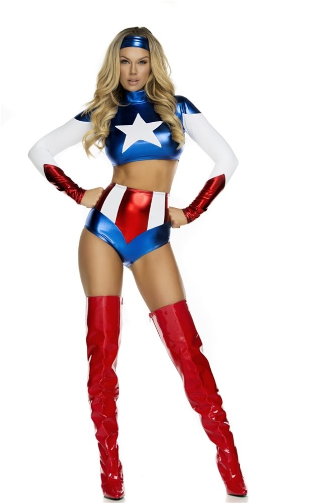 Picture of Pretty Patriot Sexy Hero Adult Womens Costume