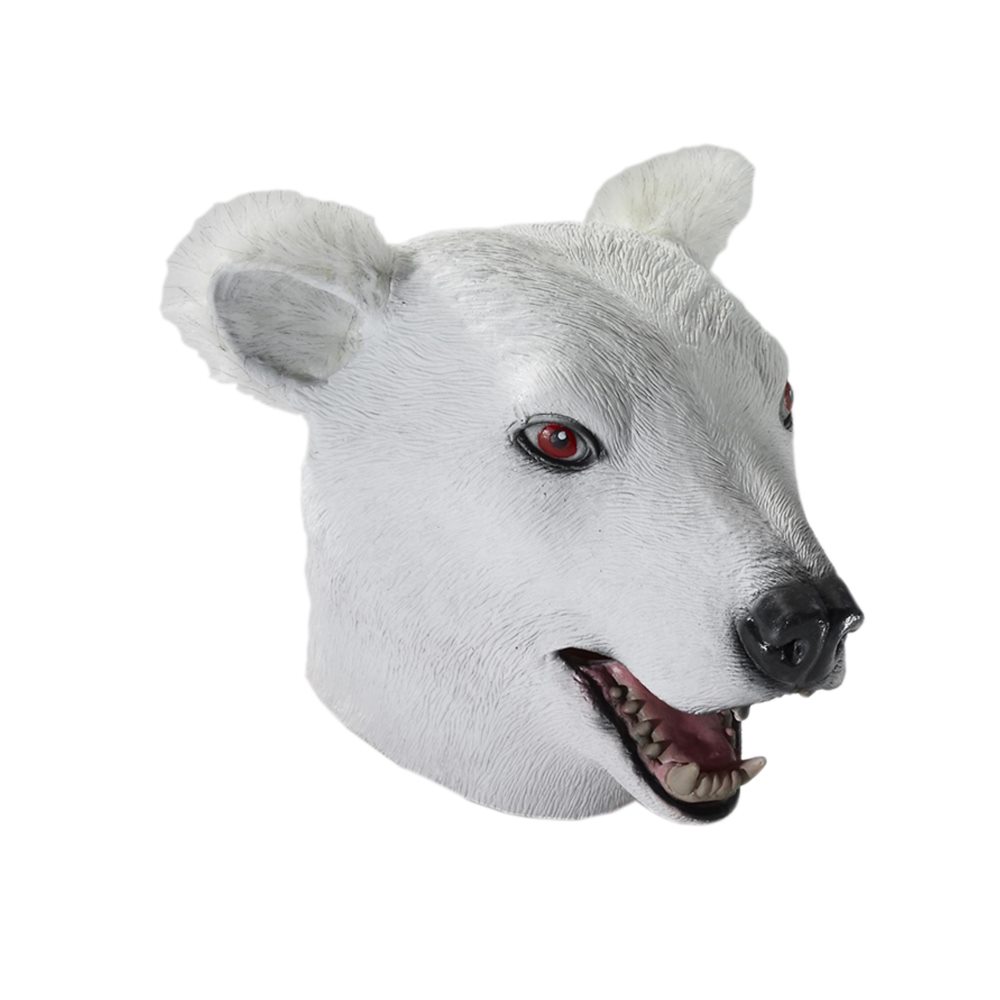 Picture of Polar Bear Deluxe Latex Mask with Hair