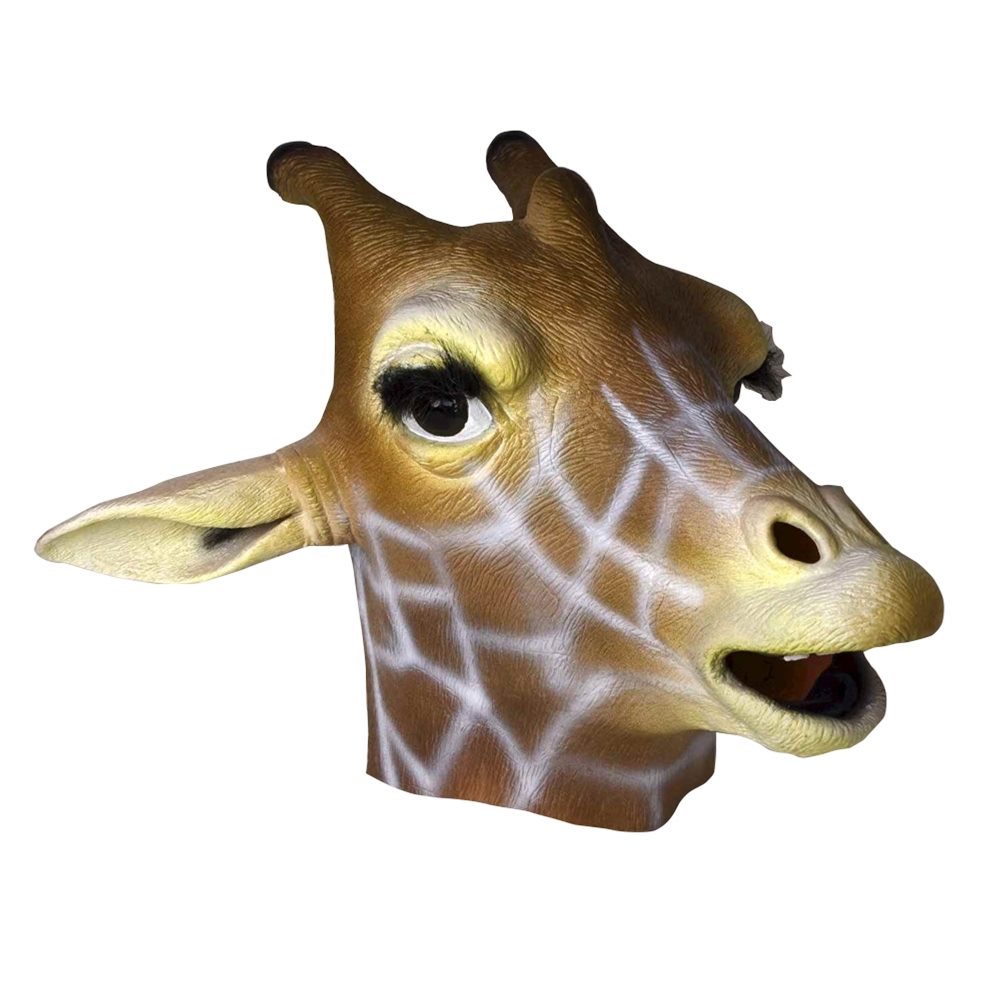 Picture of Giraffe Deluxe Latex Mask