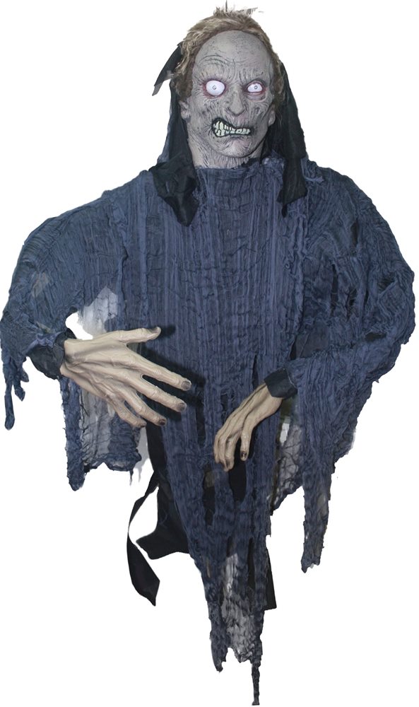 Picture of Grey Zombie Hanging Prop