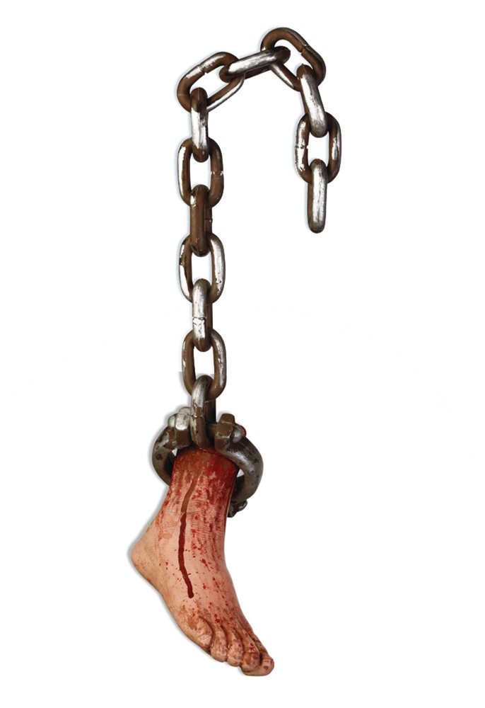 Picture of Bloody Foot Hanging Prop