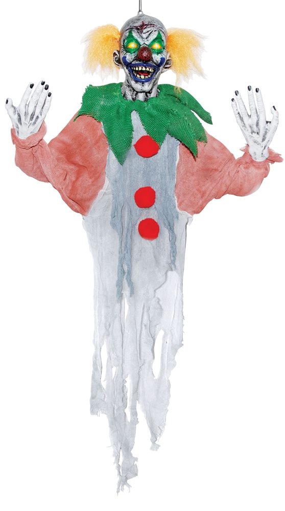 Picture of Sinister Hanging Clown Prop