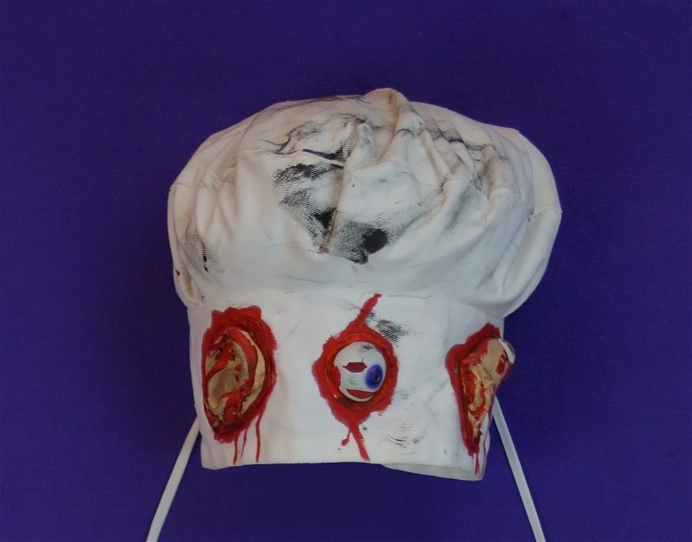 Picture of Cooks Hat with Bloody Body Parts