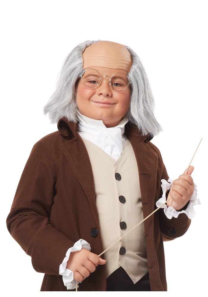 Picture of Colonial Ben Franklin Child Wig