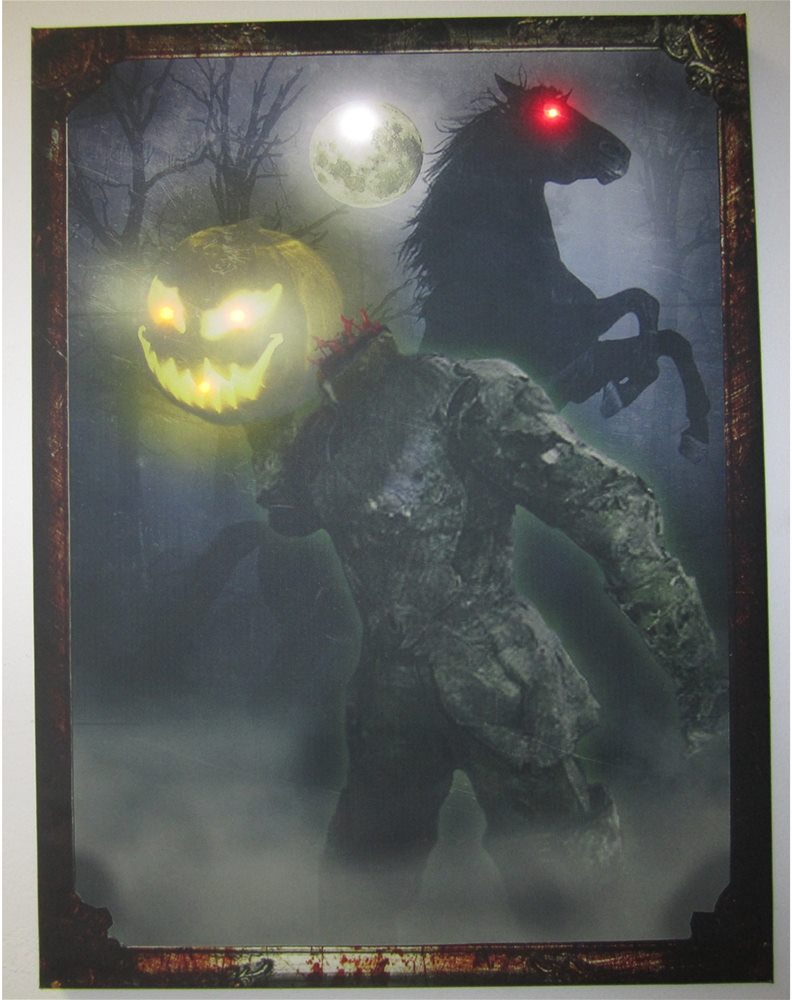 Picture of Vintage Headless Horseman Light-Up Photo