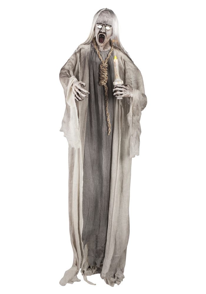 Picture of Life-Sized Standing Candle Ghoul with Noose Prop