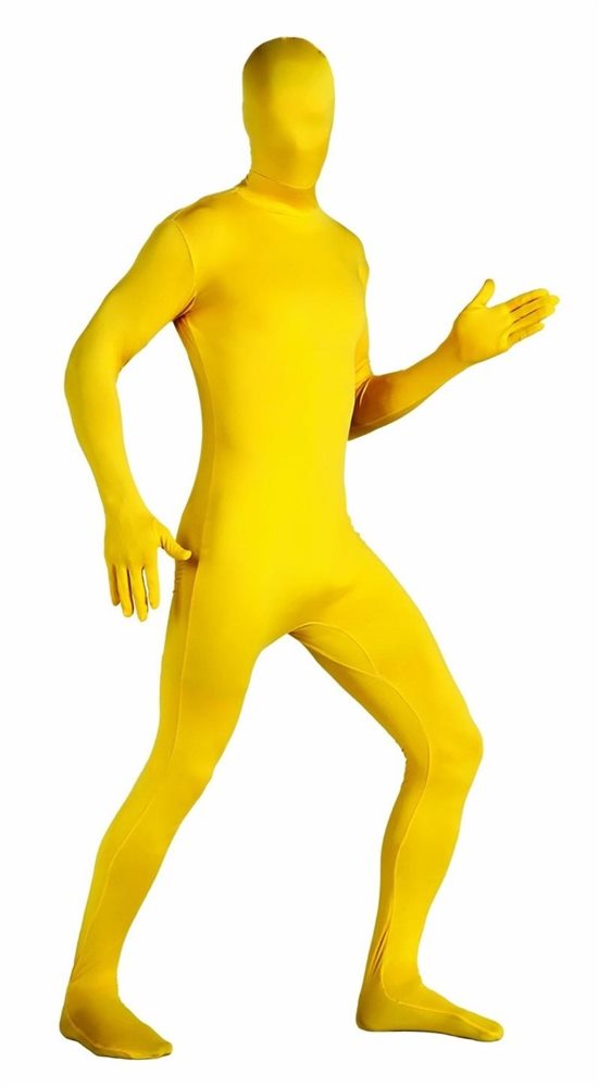 Picture of Yellow 2nd Skin Suit Adult Mens Costume