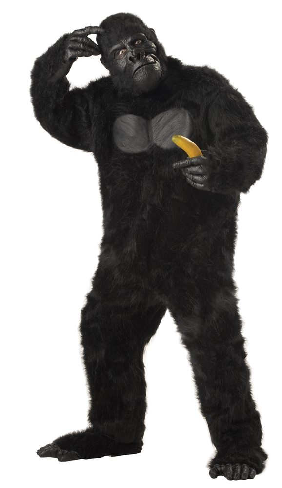 Picture of Black Gorilla Adult Mens Plus Size Costume