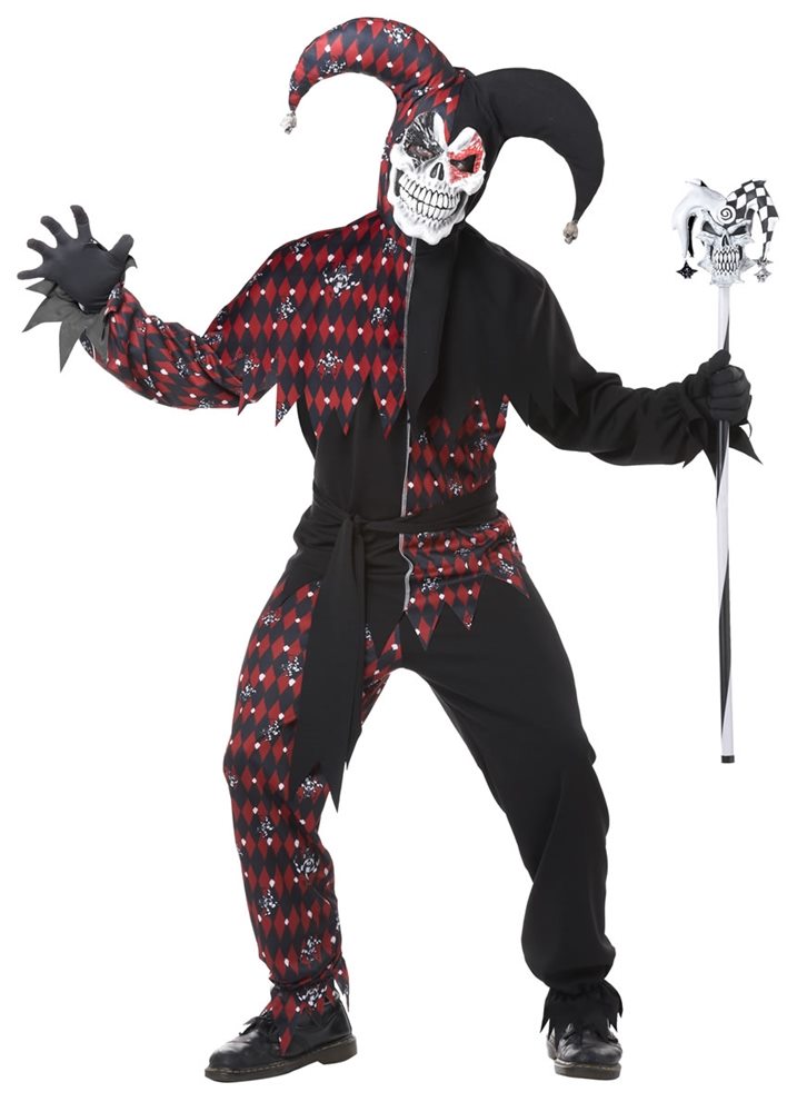 Picture of Sinister Jester Adult Mens Costume