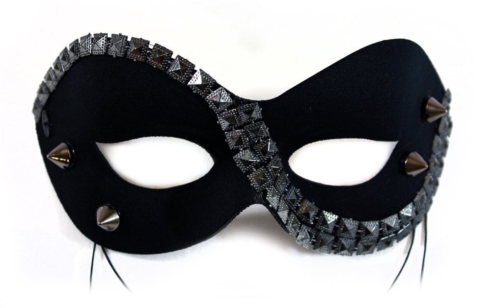 Picture of Hematite with Pointy Studs Mask