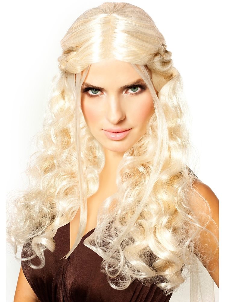 Picture of Platinum Blonde Dragon Queen Wig