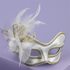 Picture of Satin Feathered Mask with Comfort Arms (More Colors)