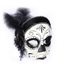 Picture of Day of the Dead Female Flapper Mask with Comfort Arms