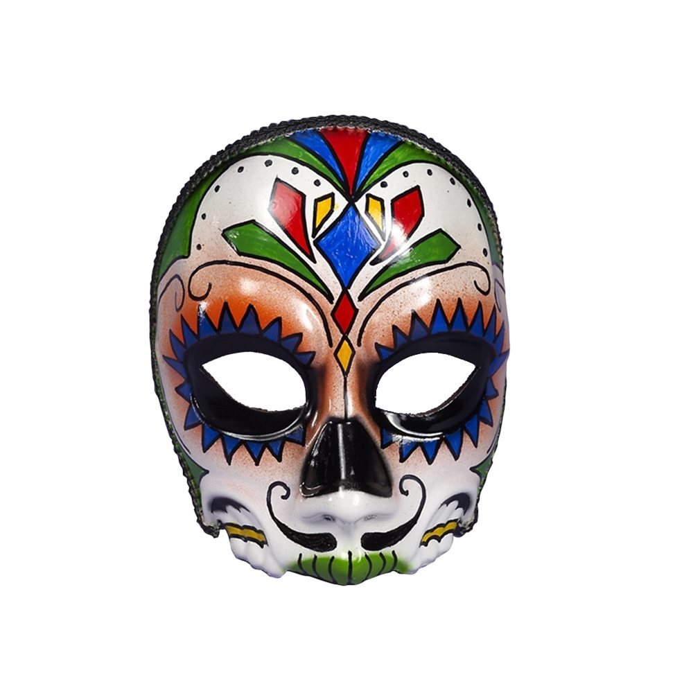Picture of Day of the Dead Male Mask with Comfort Arms