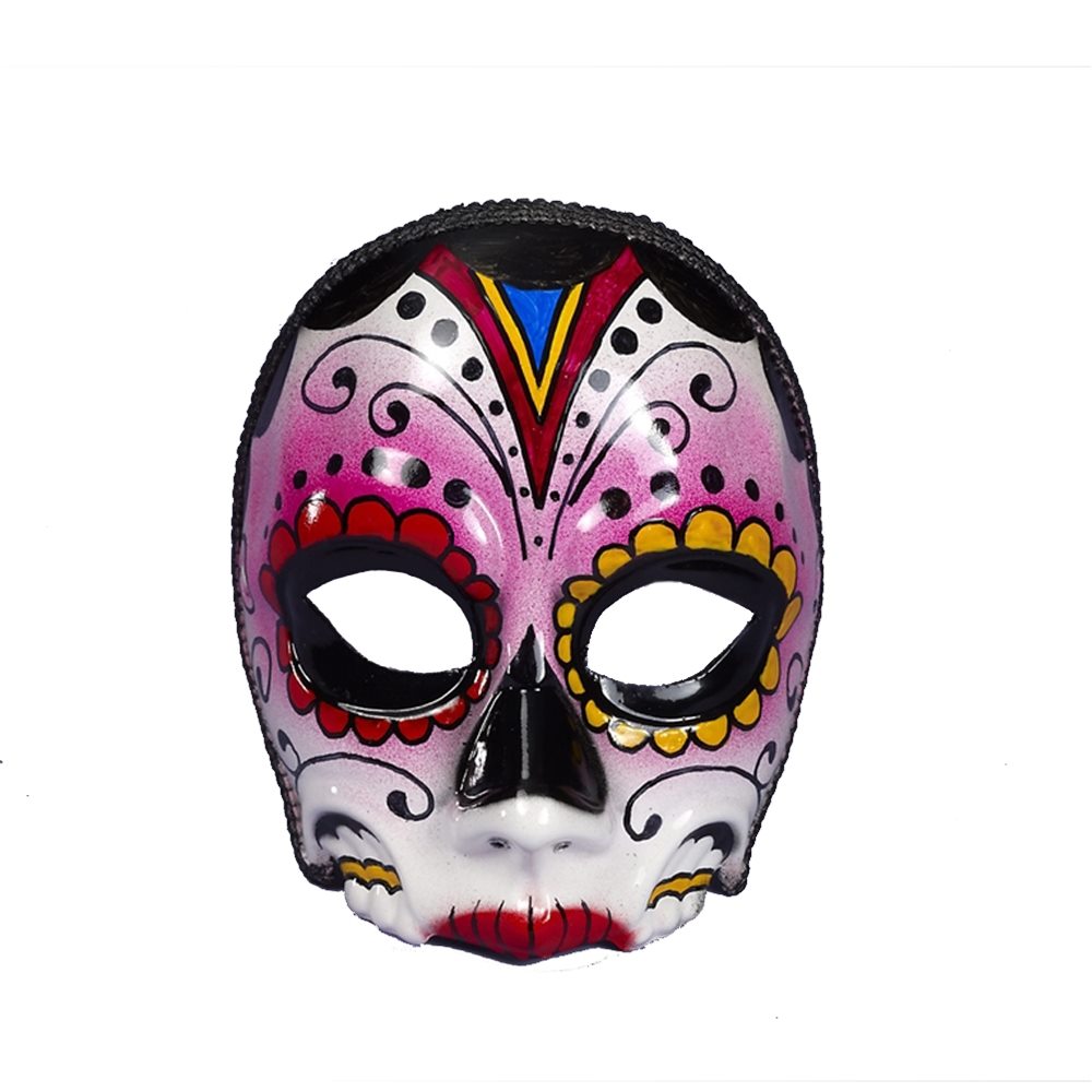 Picture of Day of the Dead Female Mask with Comfort Arms