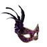 Picture of Purple Feathered Mask with Comfort Arms