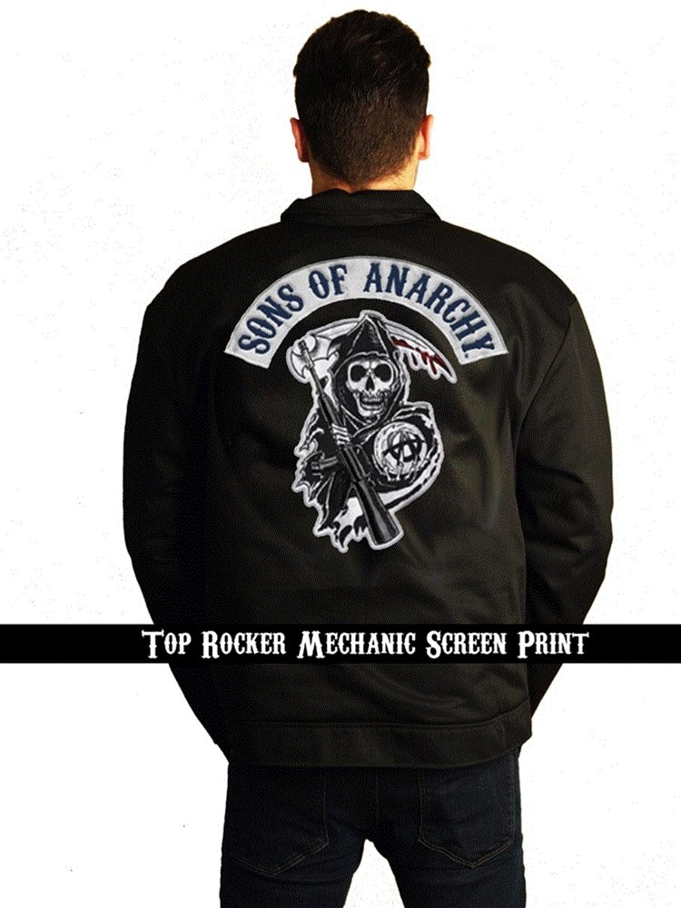 Picture of Sons of Anarchy Mechanic Screen Printed Adult Jacket