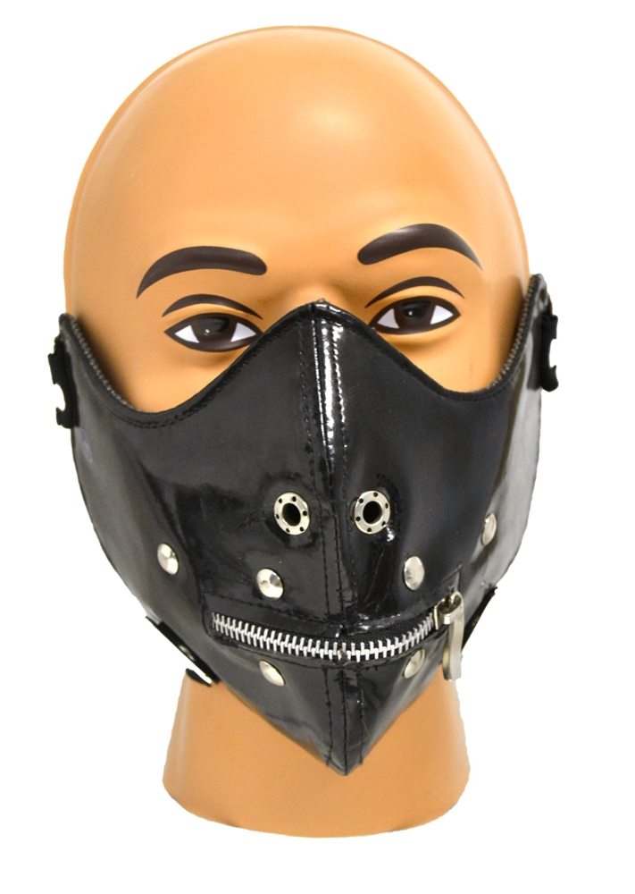 Picture of Shiny Deluxe Black Mouth Mask