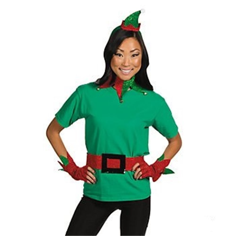 Picture of Satin Glittering Elf Adult Costume Kit