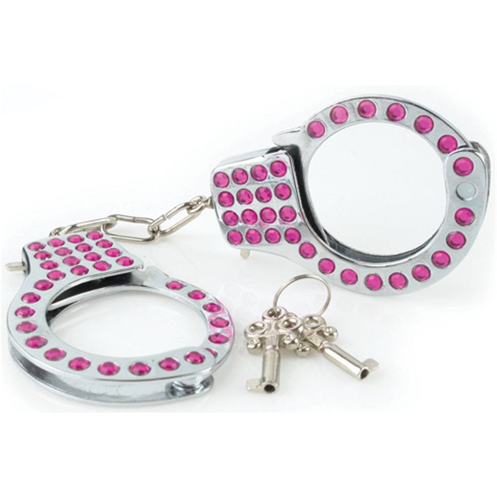 Picture of Fantasy Pink Rhinestone Handcuffs