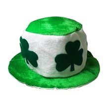 Picture of St. Patricks Green & White Clover Hat