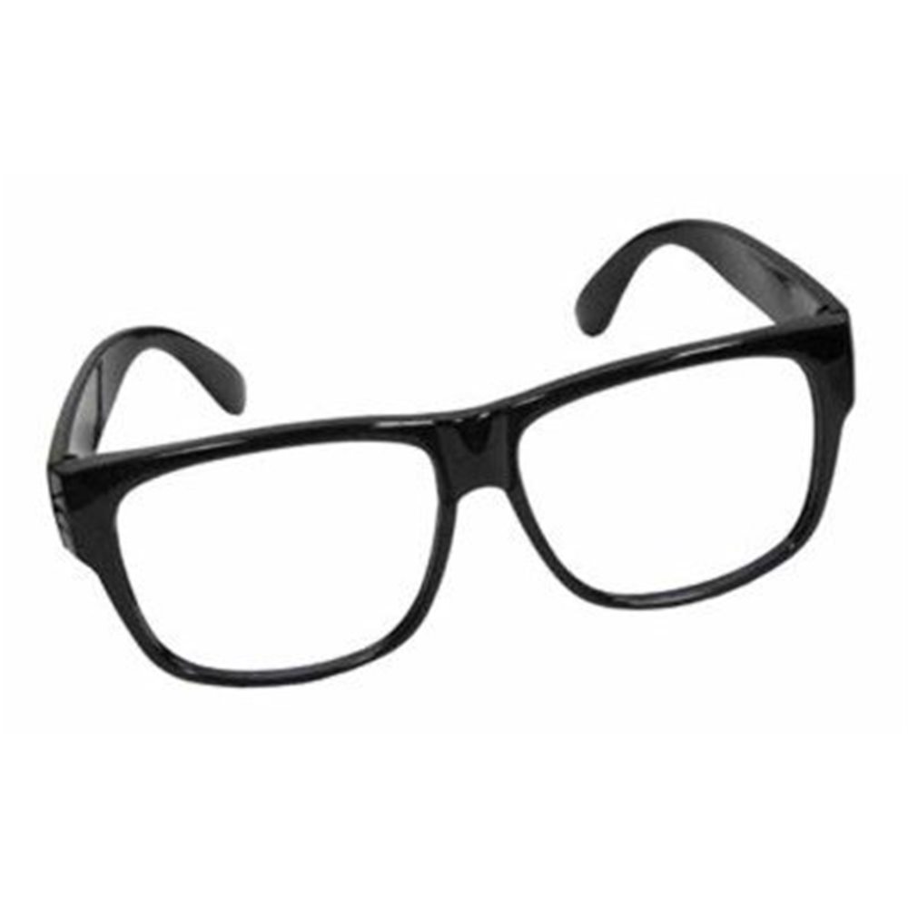 Picture of Black Framed Glasses with No Lenses