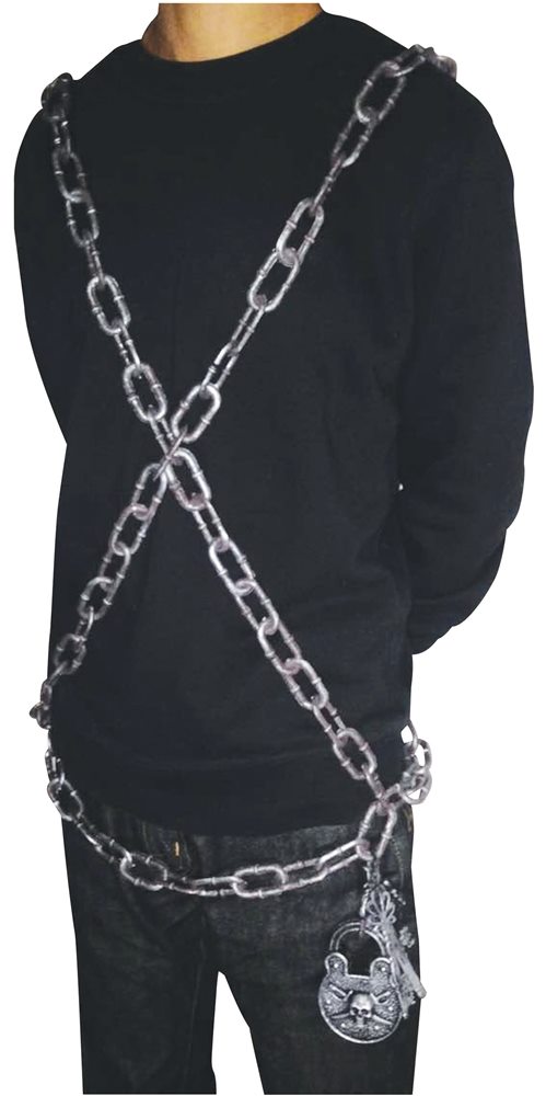 Picture of Wearable Prisoner Chains with Lock & Key
