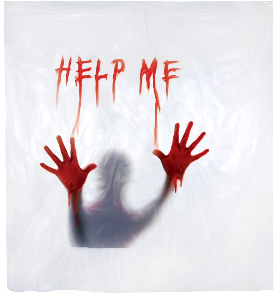 Picture of Bloody Help Me Shower Curtain