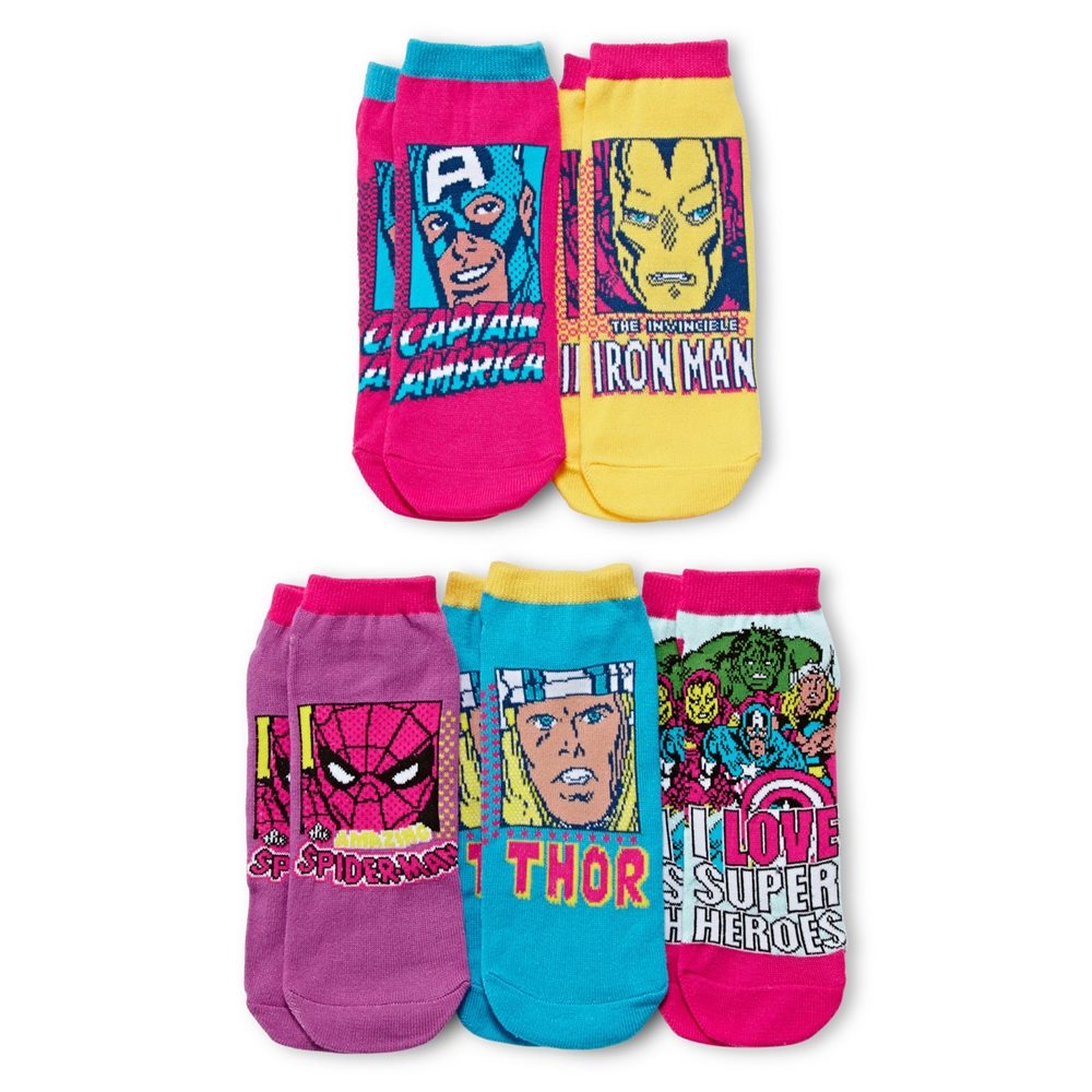 Picture of Marvel Comic Low Cut Womens Socks 5ct