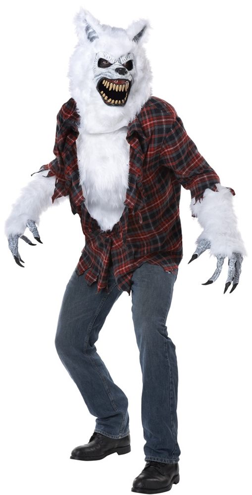 Picture of White Lycan Werewolf Adult Mens Costume