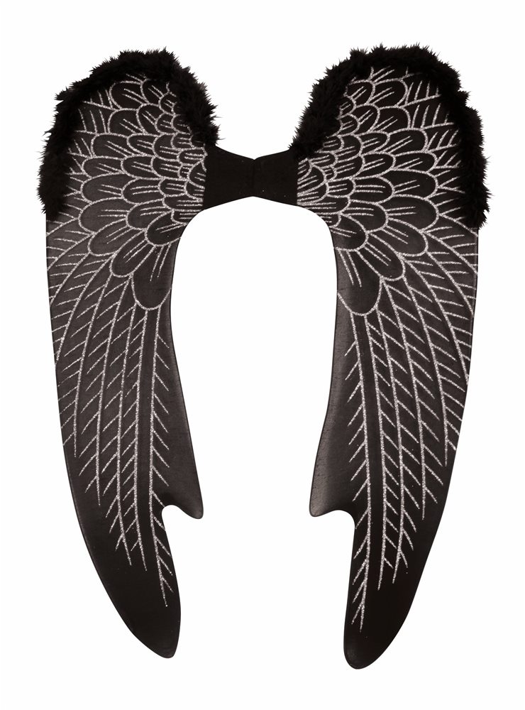 Picture of Large Black Angel Wings