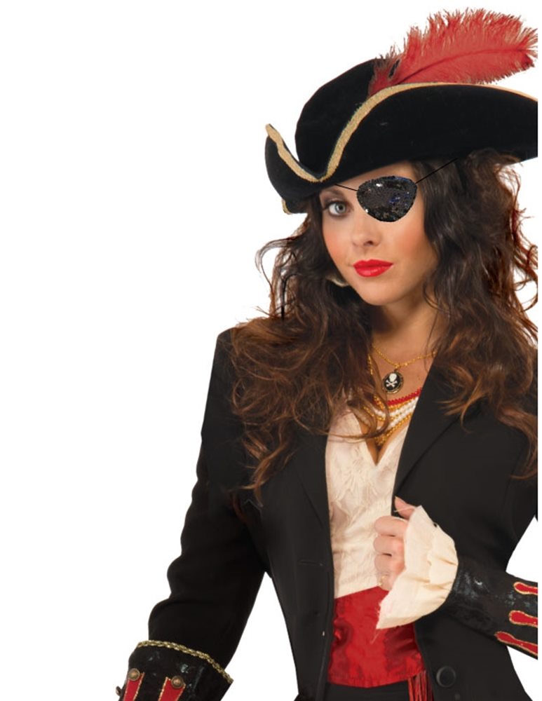 Picture of Black Sequin Pirate Eyepatch