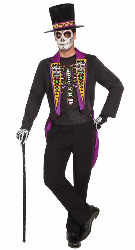 Picture of Formal Day of the Dead Adult Mens Costume