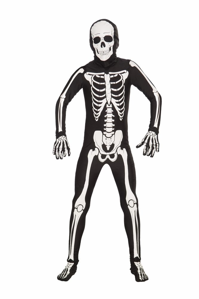 Picture of Disappearing Man Bones Teen Bodysuit