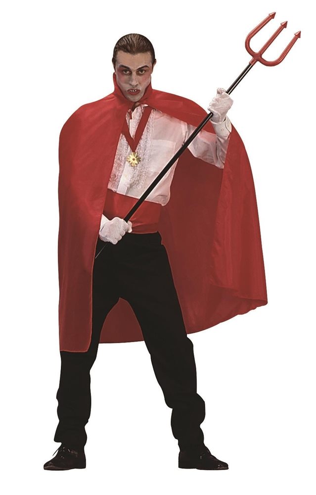 Picture of Short Red Taffeta Adult Cape