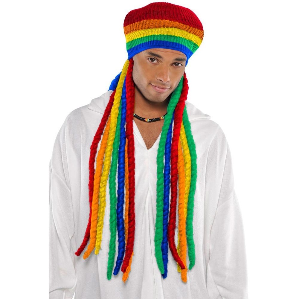 Picture of Rainbow Dreadlocks Wig Cap