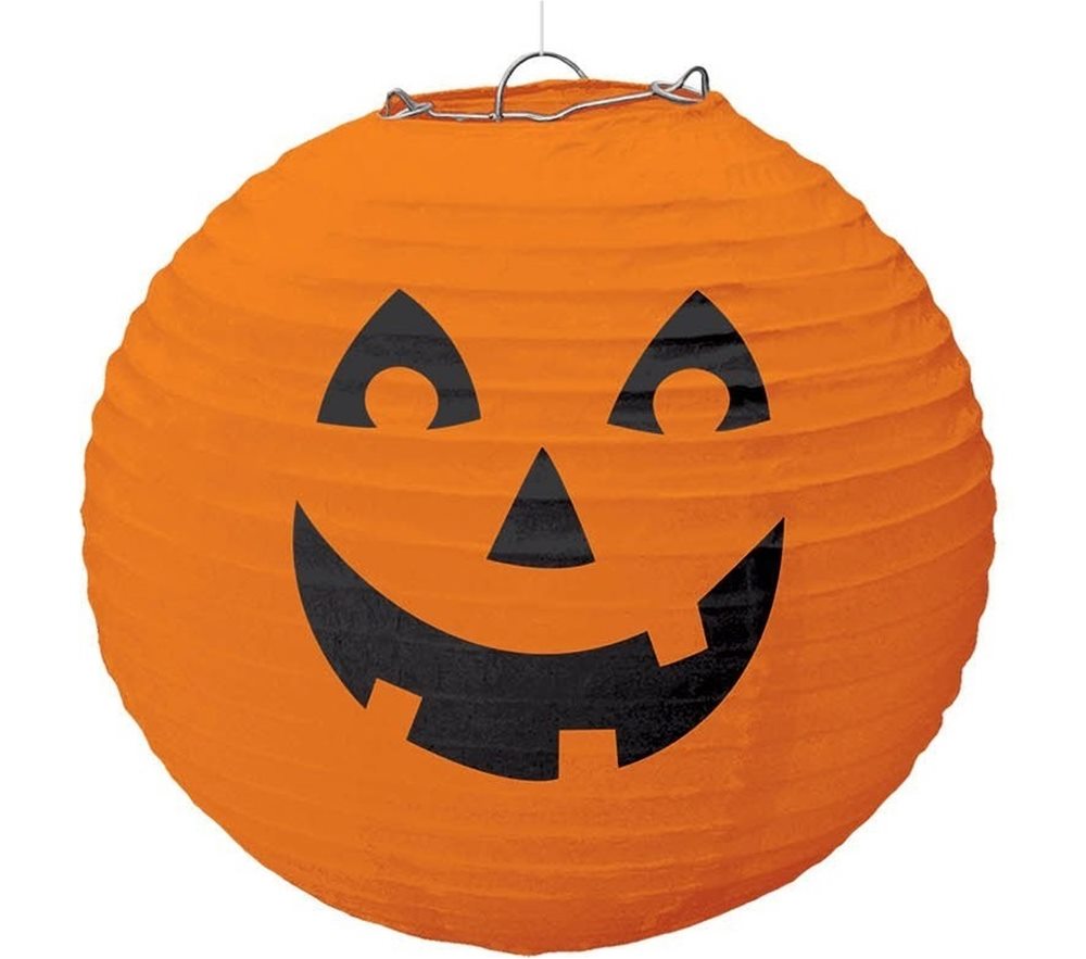 Picture of Halloween Pumpkin Paper Lantern 18in