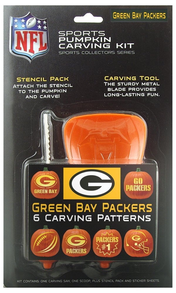 Halloweeen Club Costume Superstore Nfl Green Bay Packers Pumpkin Carving Kit