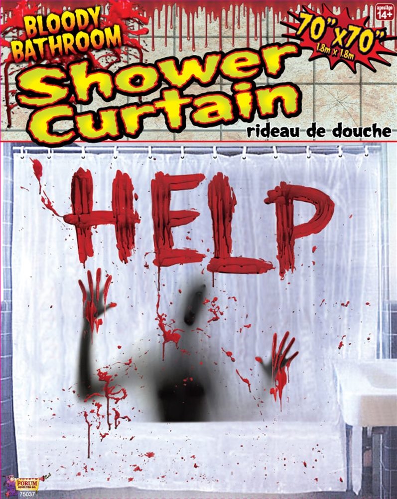 Picture of Bloody Bathroom Shower Curtain