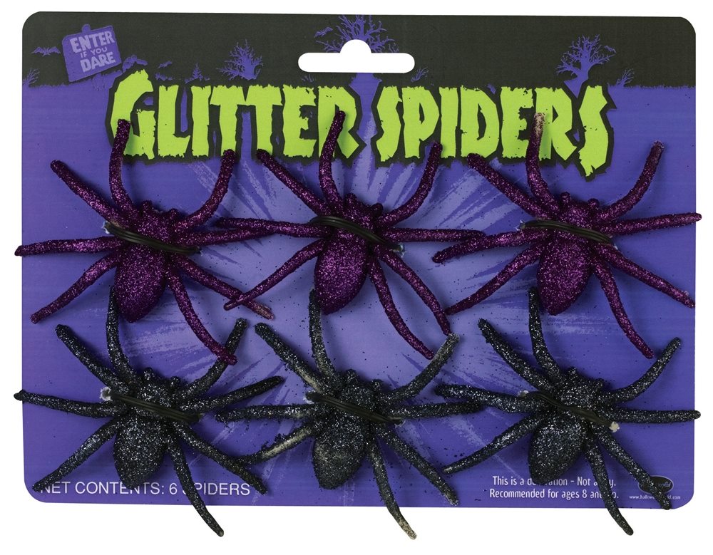 Picture of Glitter Spider Pack 6ct (More Colors)