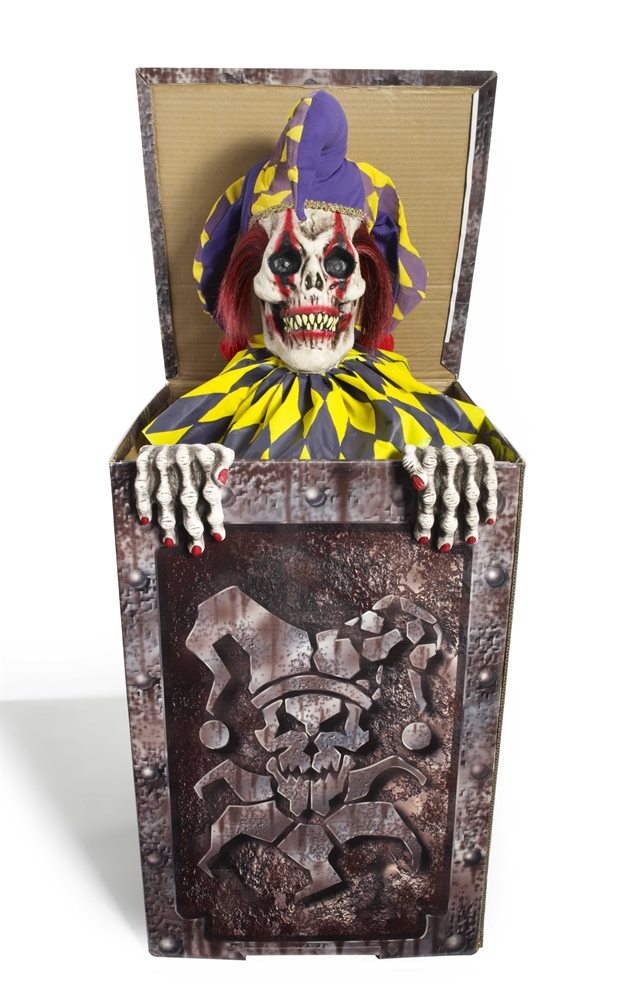 Picture of Zombie Jester in the Box Animated Prop
