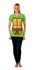 Picture of TMNT Michelangelo Adult Womens T-Shirt & Mask Set