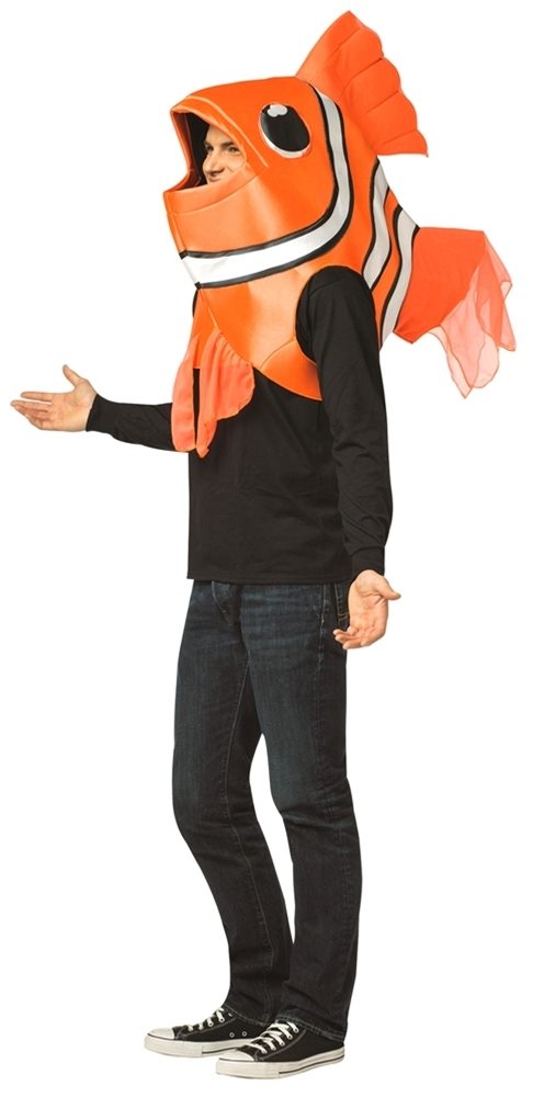 Picture of Clown Fish Over the Head Adult Unisex Costume