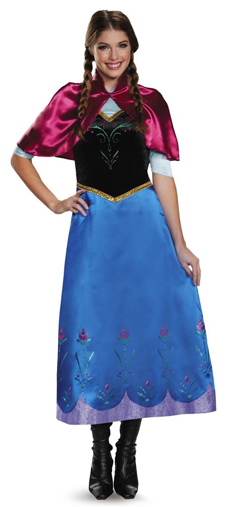 Picture of Frozen Deluxe Traveling Anna Adult Womens Costume