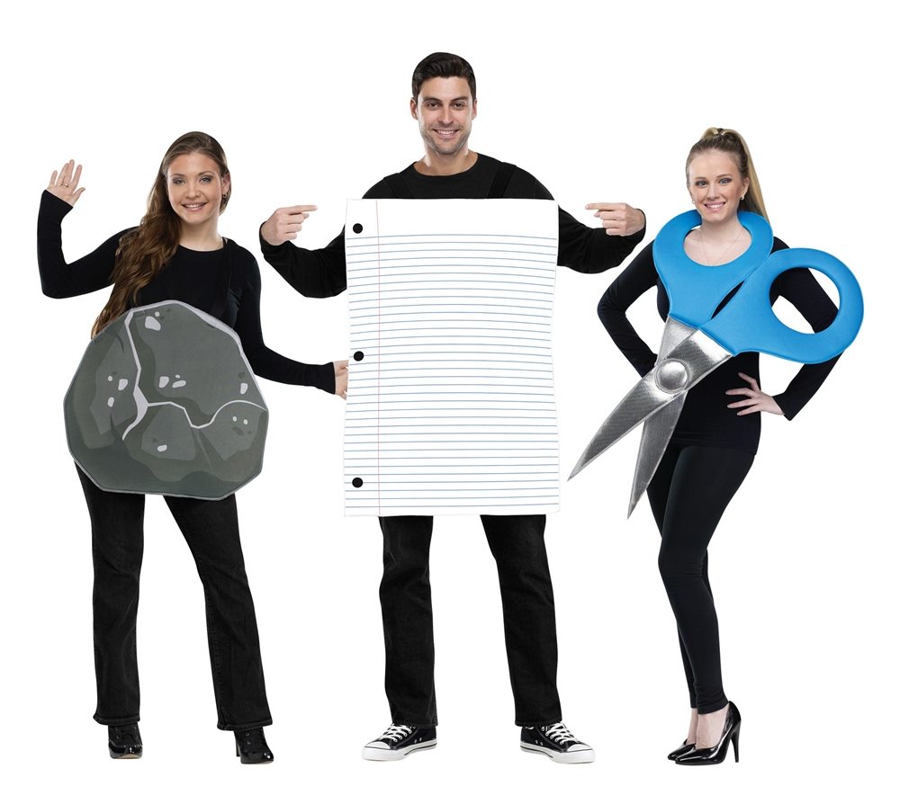 Picture of Rock, Paper, Scissors Adult Costume Set