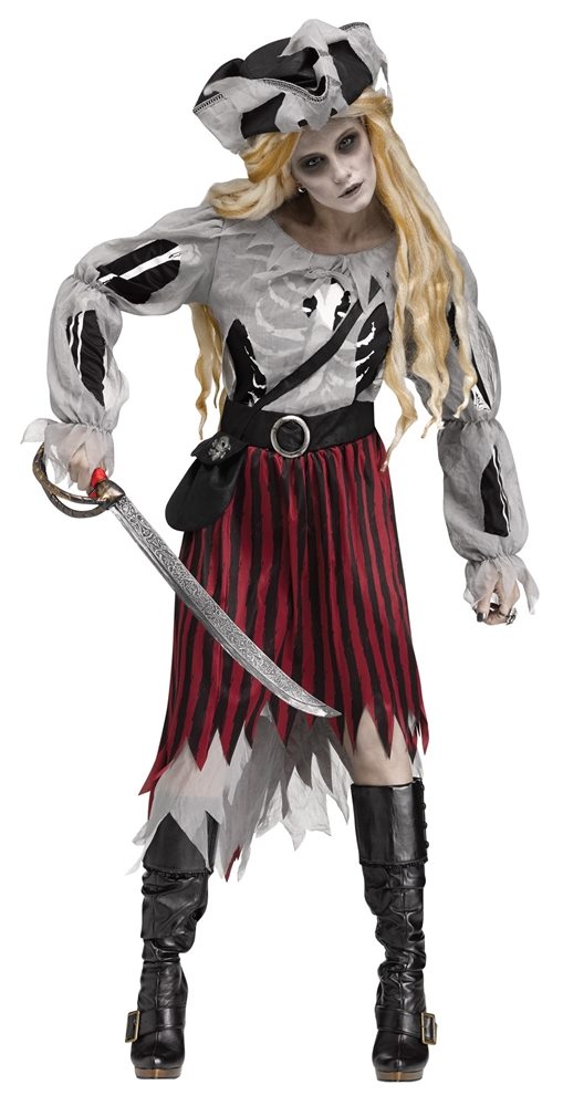 Picture of Zombie Pirate Queen Adult Womens Costume
